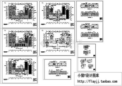 装修:某医院1层装饰工程施工图,10张图纸。