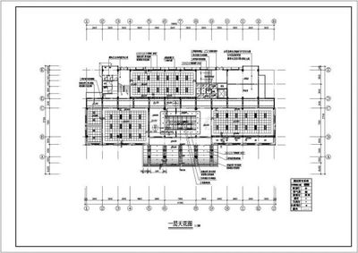 平远社保装饰工程平面CAD施工图